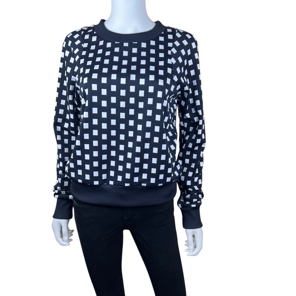 Michael Michael Kors Check Pattern Pullover Long … - image 1